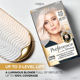 L'Oreal Paris Preference Hair Dye, Long Lasting, Luminous Permanent Hair Colour, 11.21, Moscow