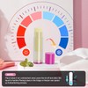 Lip Balm Container Tubes, 5.5ml, Clear with Colorful Caps, 50-Pack