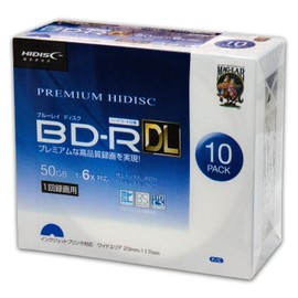 HIDISC 6 Times Faster, BD-R DL 10 Pack, 50GB howaitopurintaburuhaidyisuku hdvbr50rp10sc
