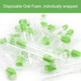 JIESI Disposable Oral Swabs(Green)-100PCS