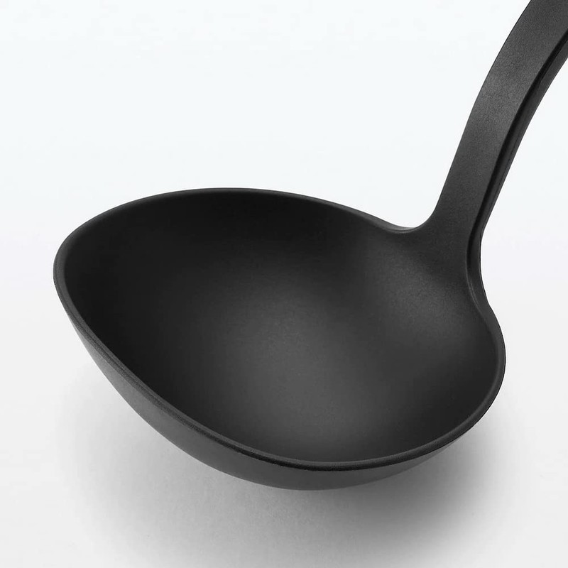 Muji 44594933 Ladle, Black, Length 11.4 inches (29 cm), Nylon