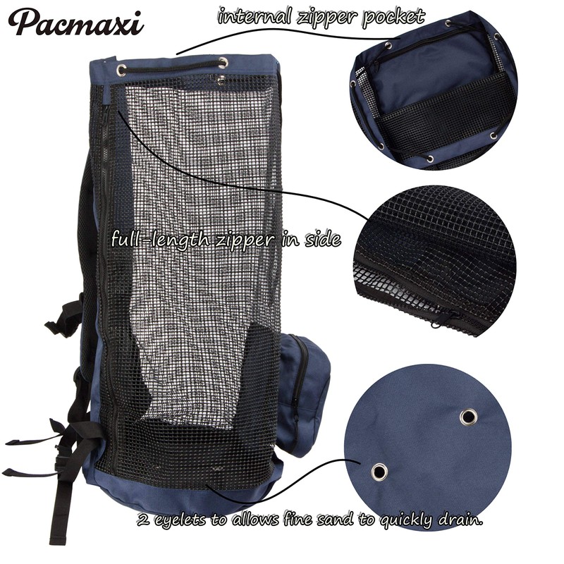 PACMAXI Bolsa de buceo, mochila de buceo de malla de