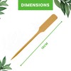 CANAPE KING Wooden Bamboo Skewers - 100Pcs Disposable Natural Bamboo