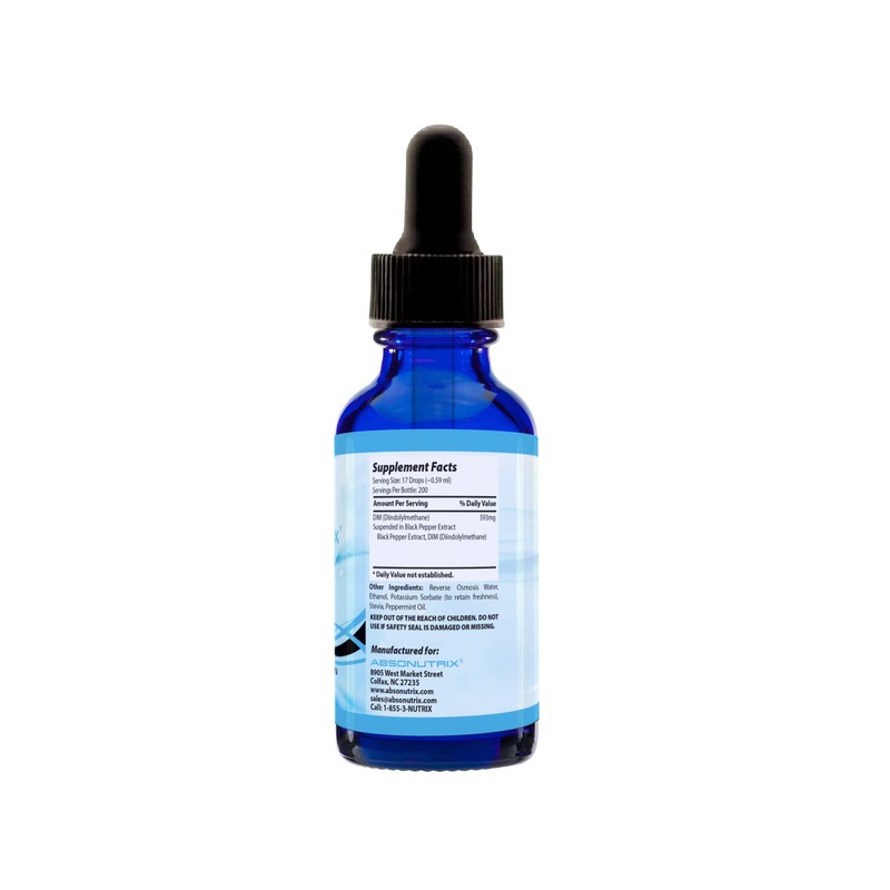 DIM (Diindolylmethane) Extract 593 mg, 4 Oz Bottle, 200 Potent