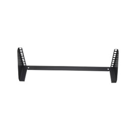 3U 19" Vertical Wall Mount Server Rack – Space-Saving IT Equipment Bracket with Mounting Hardware, Black Steel for Network & AV Use
