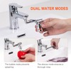 Ibergrif M91006 Faucet Aerator Extender, 1440° Multifunctional Rotating Splashproof Aerator,