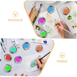 TEHAUX 30Pcs Palette with Spout Mixing Trays for Artists Makeup Nail Craft Durable Portable Color Mixing for Watercolor Paint Projects