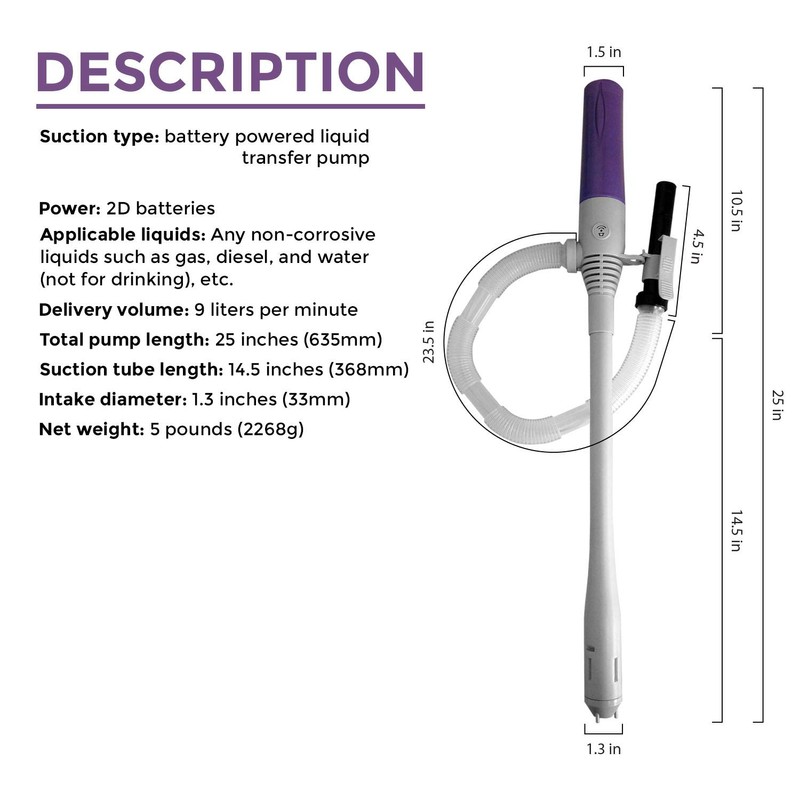 TERA PUMP 2 Pack | Battery Powered Fuel Transfer Pump