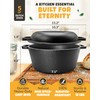 CRUSTLOVE Cast Iron Dutch Oven for Bread Baking - incl.