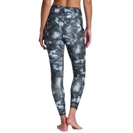 RBX Activewear Full Length Legging for Women, Quick Drying Yoga Legging with Pockets Women's Squat Proof Workout Leggings for Running Moody Mist Blue Multi S