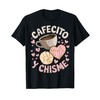 Cafecito Y Chisme Latina Mexican Baked Concha Pastry Conchas T-Shirt