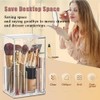 Makeup Brush Holder Organizer, Tilt Open Removable Makeup Brush Holde
