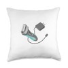 Mens Electric Shaver Throw Pillow