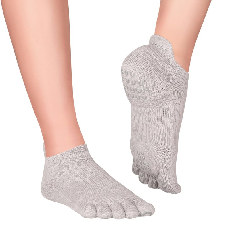Knitido+ Yama Yoga and Pilates Toe Socks, Non-Slip, Size:UK 5.5-8