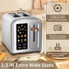 SEEDEEM 2 Slice Stainless Steel Toaster, Touch LCD, 7 Shade,