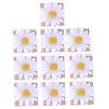 CIYODO Modern Banquet Napkin Holder 10pc Sunflower Napkin Rings Linen