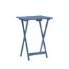 Linon Compass Tray Table Set Navy