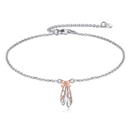 CRMAD Ballet Shoes Bracelet Sterling Silver Ballerina Dance Bracelet Gifts for Women Dancer (dance)