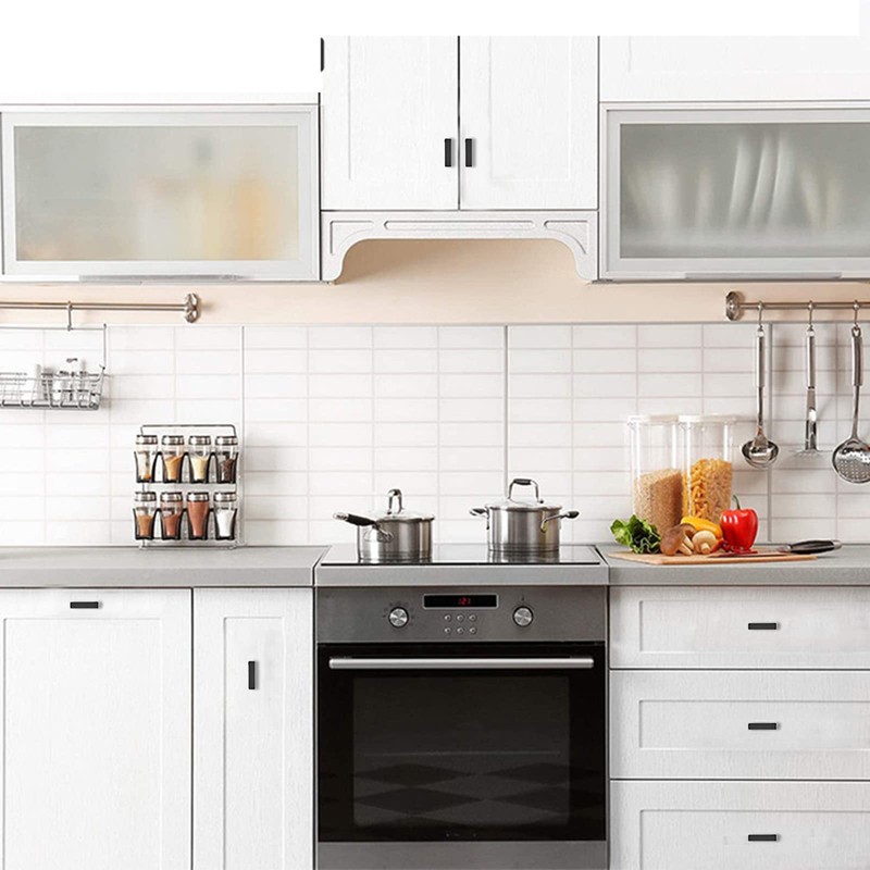 Redunest Hardware Handle, 2 Pack Square T-Shaped Cabinet Pulls, Matte