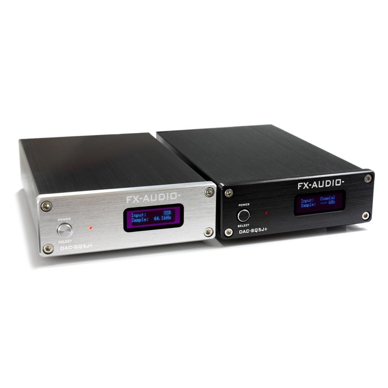 FX-AUDIO- DAC-SQ5J+ [Silver] with Burr-Brown PCM1794A, Hi-Res DAC USB Optical,