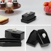 Kcgani 1 Pcs Ceramic Butter Dish with Lid Set, Black