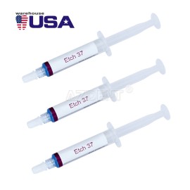 3 Pcs Dentex Dental Acid Etching Gel 37% for enamel and dentin 5ml/syringe US