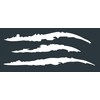 1 Set Monster Claw Sticker Car Decal, 3 pcs Scratch