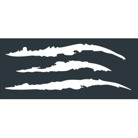 1 Set Monster Claw Sticker Car Decal, 3 pcs Scratch Stripes Decal Car Light, Motorbike, Truck Decal Decoration