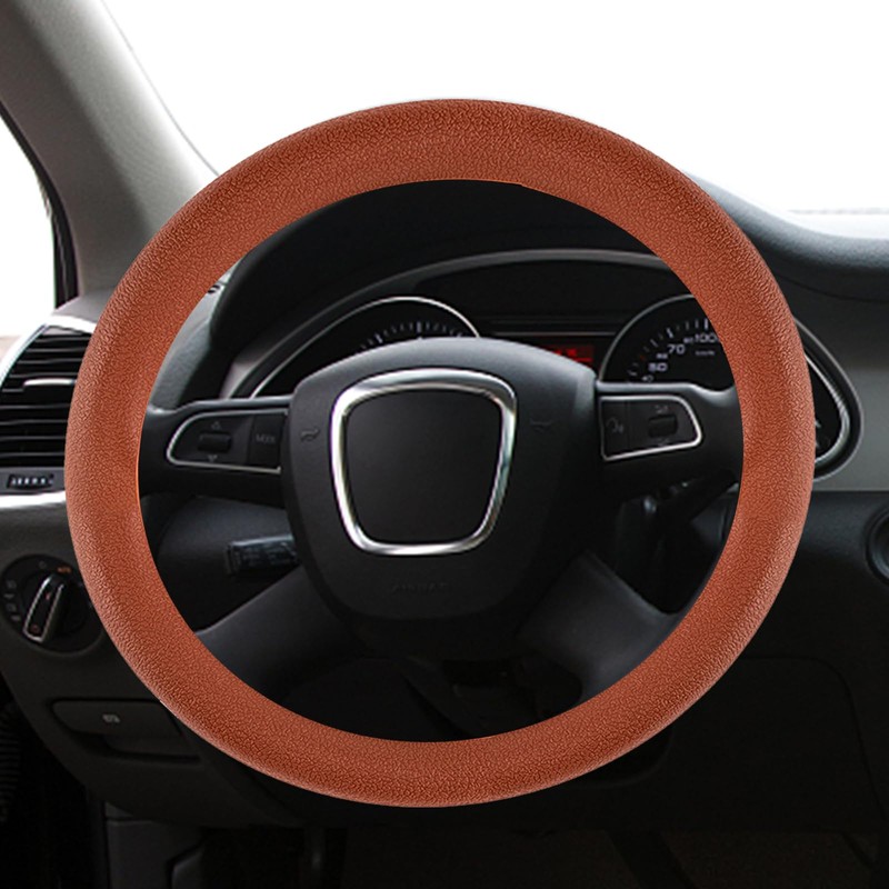 HAPPCUCOE Universal Car Silicone Steering Wheel Cover Snake Pattern Auto