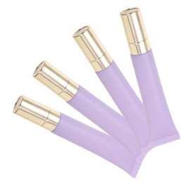 Baluue 4pcs Refillable Eye Cream Tubes Portable Squeeze Containers for Skincare Essentials Leak Design for Daily Use Travel Multi-Function Empty Cream Tubes for Women