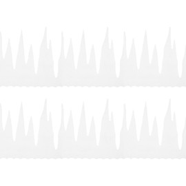 RmKbe 2pcs Icicle Borders Hanging Christmas Decorations Artificial Fake Snow Icicle Garland Christmas Icicle Indoor Fake Snow Fringe for Fireplace Window Door