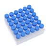 SHUATI Vial Holder Rack 36PCS Graduated Marks High Quality Clear