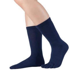 Knitido Pack of 3 Calf Length Toe Socks Cotton Essentials, 9 Colours, Unisex - - 9/11
