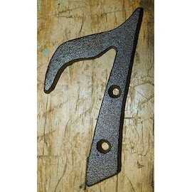 Rustic Brown Cast Iron Metal House Numbers Street Address 4 INCH Phone #'s 7 - Durable Decorative Vintage Decor