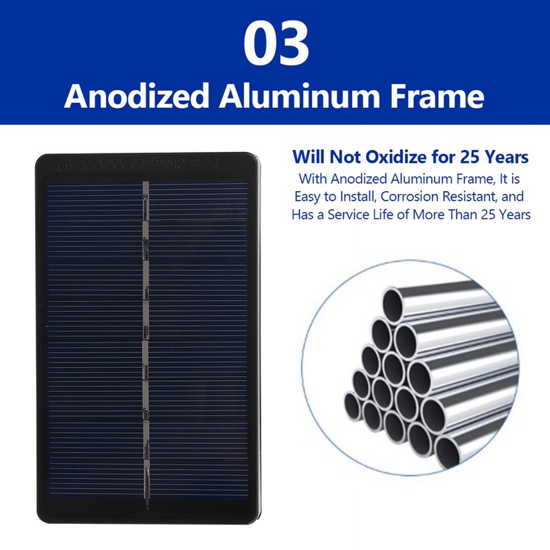 1W 4V Portable Solar Panel Chager Charging Box for AA/AAA