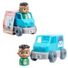 COCOMELON, 4-Piece Vehicle with Figure, Brick Construction, Various Models Available,