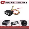 A ABSOPRO 1 Set Turn Signal Light Socket Wiring for