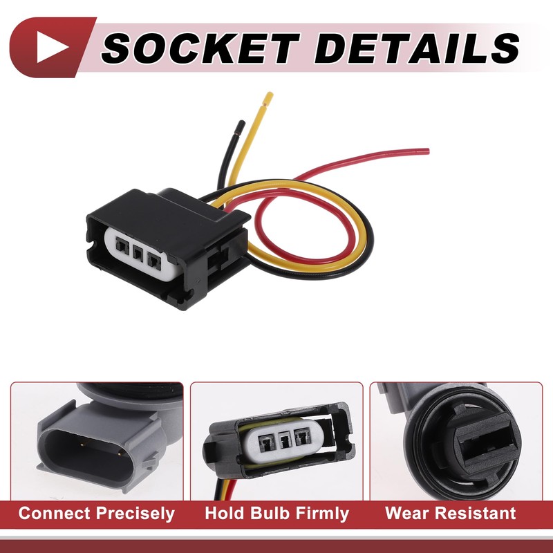 A ABSOPRO 1 Set Turn Signal Light Socket Wiring for