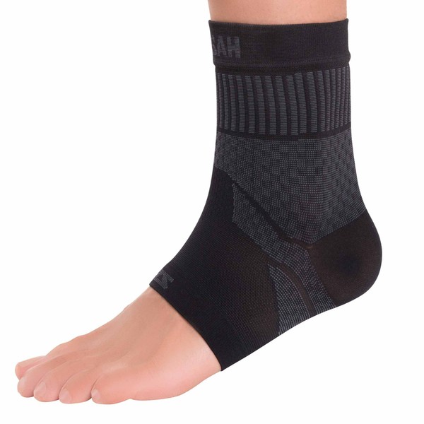 Zensah Ankle Support - Compression Ankle Brace - Great for Running, Soccer, Volleyball, Sports - Ankle Sleeve Helps Sprains, Tendonitis, Pain, Black, Small