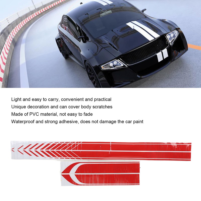 4PCS Car Sticker Universal Lightweight Portable Waterproof DIY Car Side