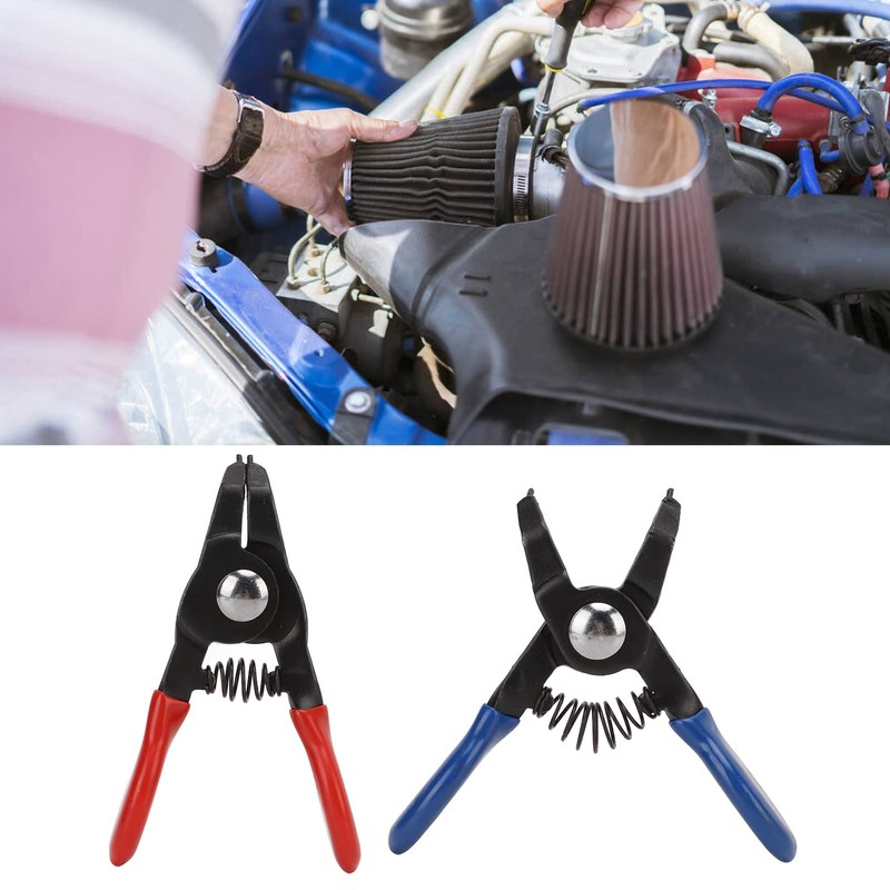 Circlip Pliers Set, Snap Ring Pliers Set, 4pcs Metal Mini