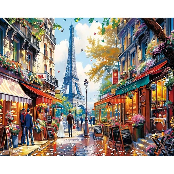 Paris Paint by Numbers Kit for Adults - The Eiffel