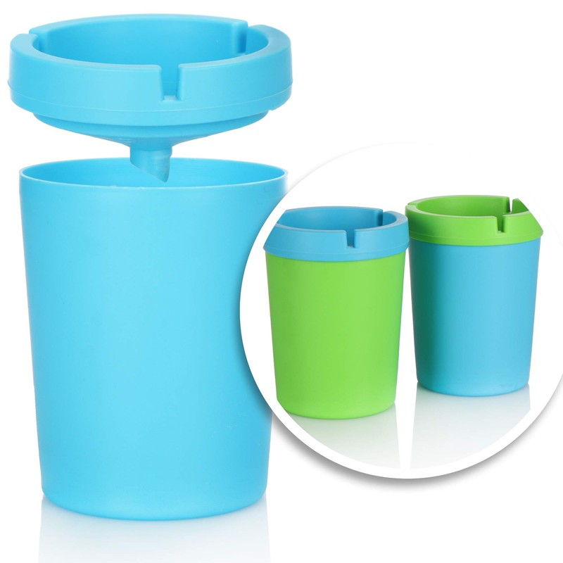 com-four® 2 x XXL Outdoor Ashtrays – Wind Ashtray –