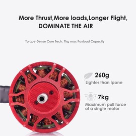 PRO 4215-380kv Brushless Motor 6-12s Quadcopter Motor for 13-15’’Propeller,FPV Multicopter Drone Replacement,Thrust 15.6 lbs,Compatible with Long Range Cinematic/Agriculture/Transport/Mapping