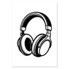 Azeeda A2 'Over-Ear Headphones' Wall Poster/Print (PP00329910)