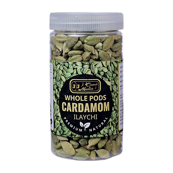 J J Crunch N Munch Whole Green Cardamom Pods Flavourful