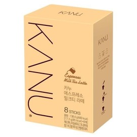 BC233 Kanu Korea Instant Coffee Camping Essentials 17.3g x 8 Sticks (8 Sticks, Milk Tea Latte)