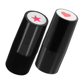 Operitacx 2pcs Golf Ball Marker Stamp Heart Shape Mark Stamp for Golf Ball Reusable Portable Golf Ball Stamper