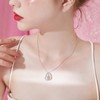 Zepmais Rose Heart Necklaces for Women 925 Sterling Silver-Romantic Jewelry