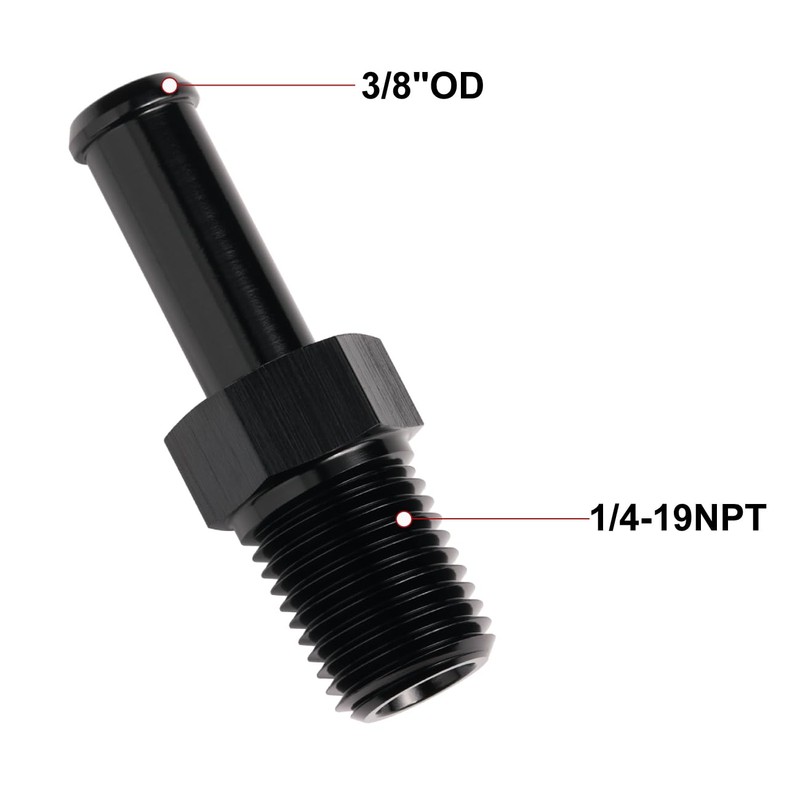 Podavelle 1/4 NPT Male to 3/8" Hose Barb Fitting Adapter